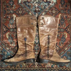Brown Leather Vince Camuto Boots